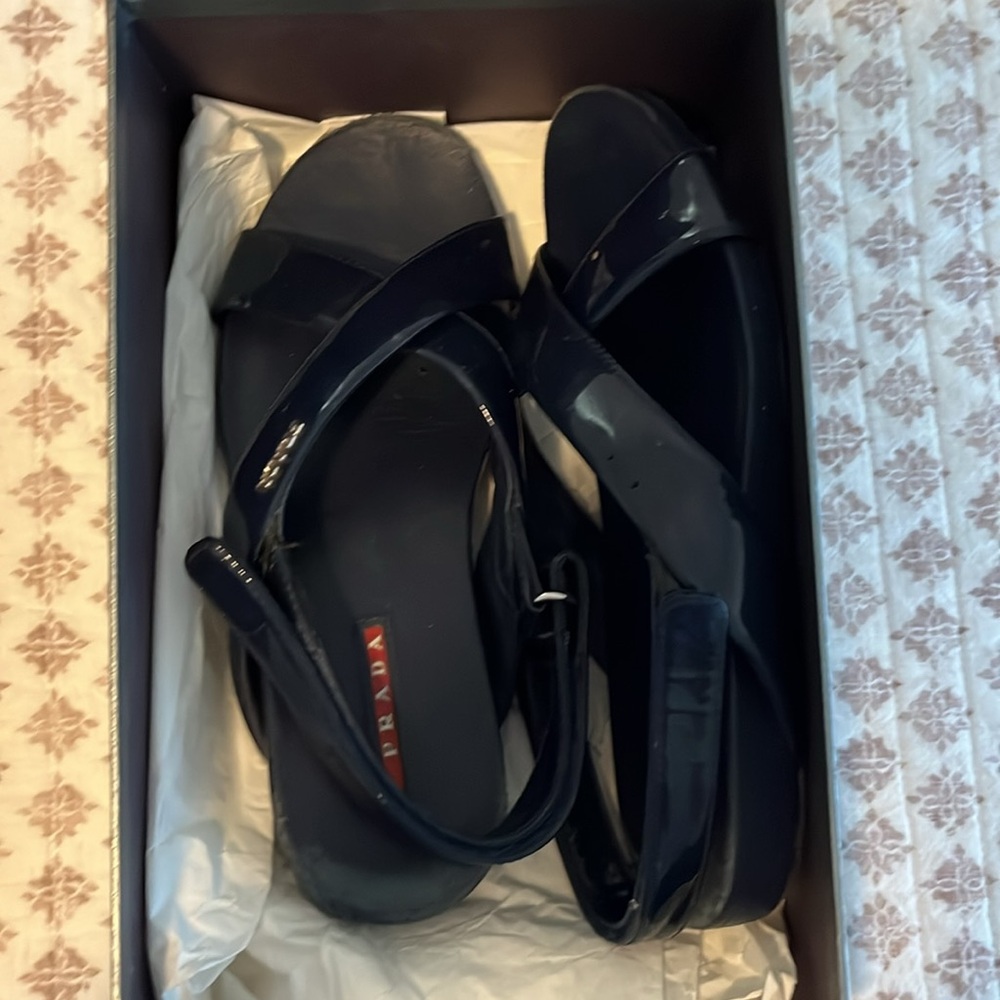 Patent Leather Prada Sandals
